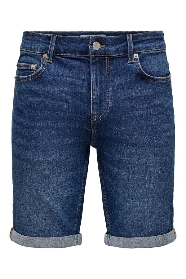 Only & Sons Bermuda vaquera azul