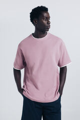 Springfield Camiseta dupla mini waffle vermelho