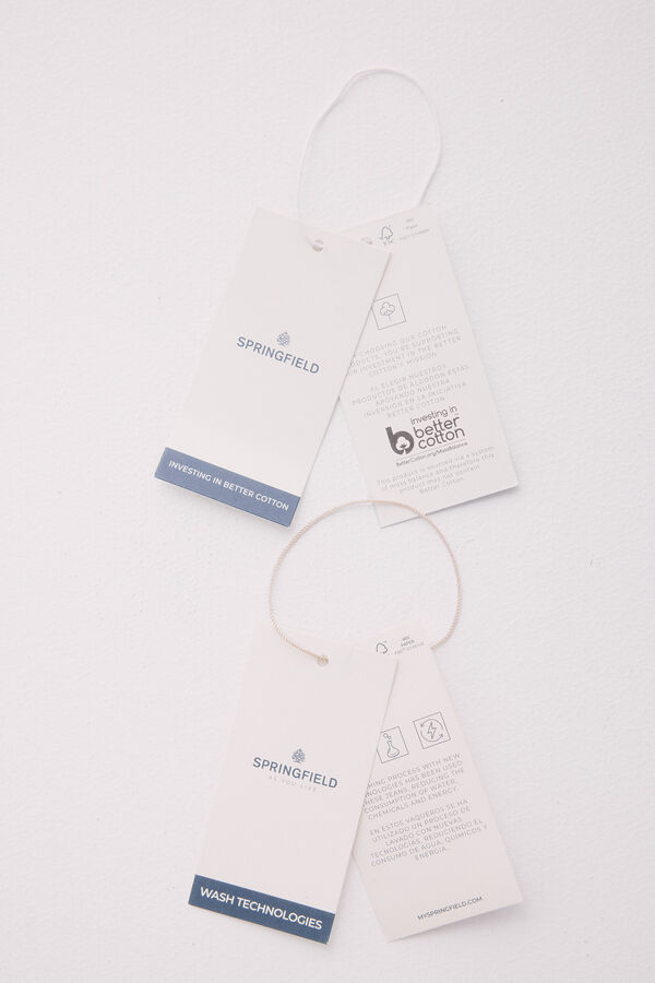 Springfield Shorts calças chino com cinto vermelho