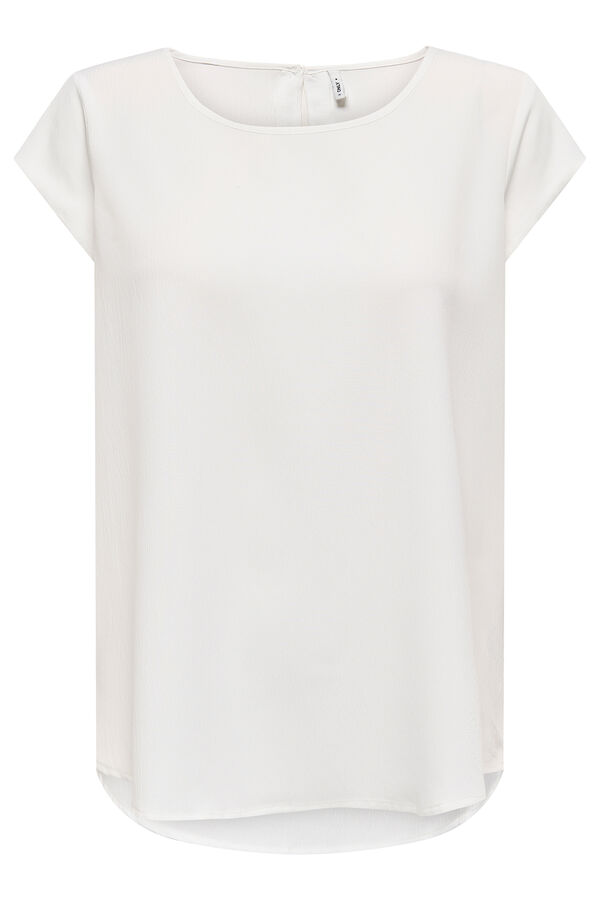 Only Camiseta manga curta regular fit branco