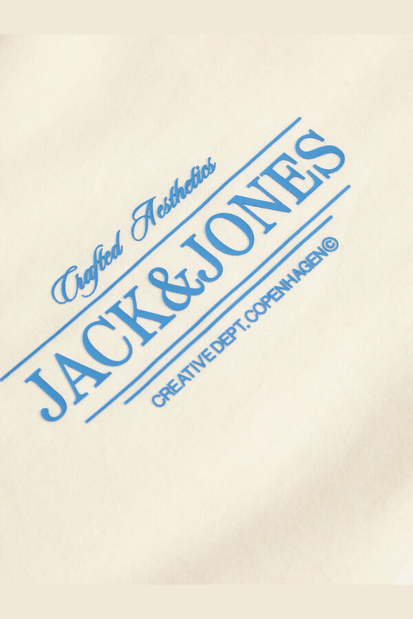 Jack & Jones T-shirt com estampado na frente bege