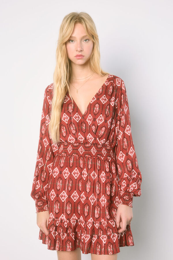 High Spirits Vestido Lisbon burdeos