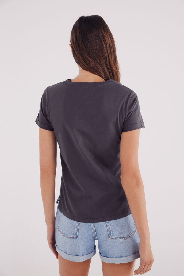 Springfield T-shirt "Mickey Mouse" cinzento