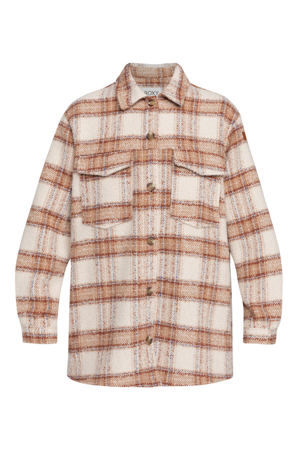 Roxy Camisa- casaco para mulheres branco