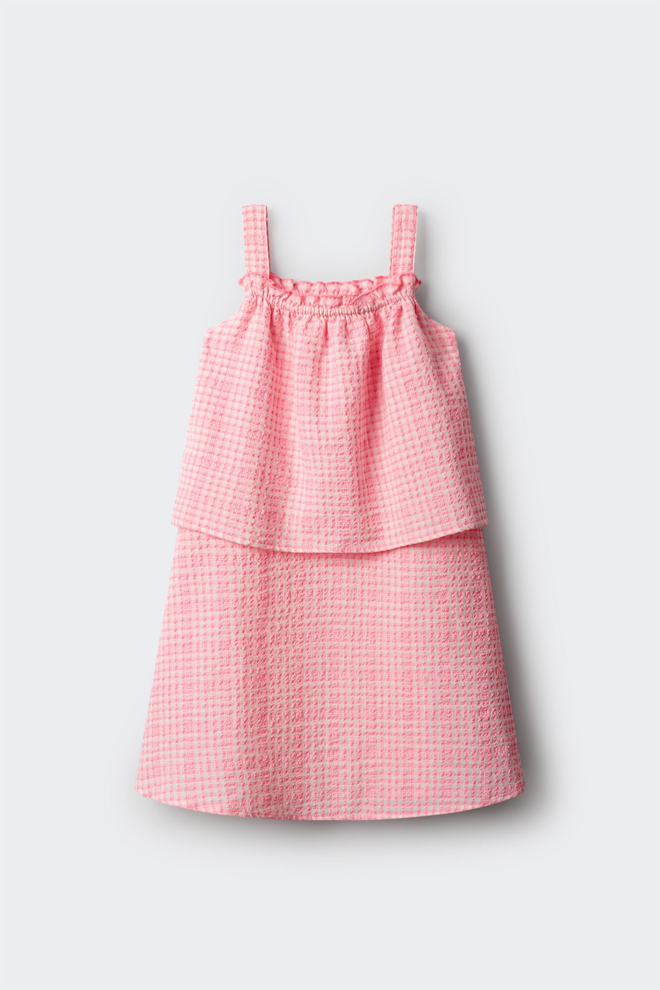 Springfield Kids Vestido duplo estampado vichy menina