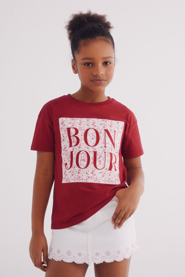 Springfield Kids Saia bordada de menina branco