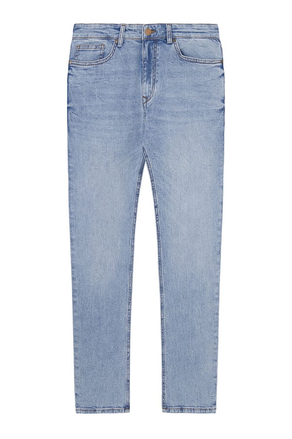 Springfield Jeans skinny lavagem clara azul indigo