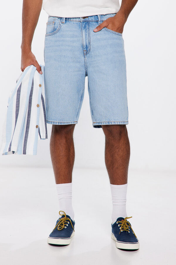 Springfield Bermuda vaquera baggy fit azul