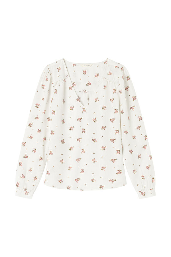 Springfield Blusa fluida naranja