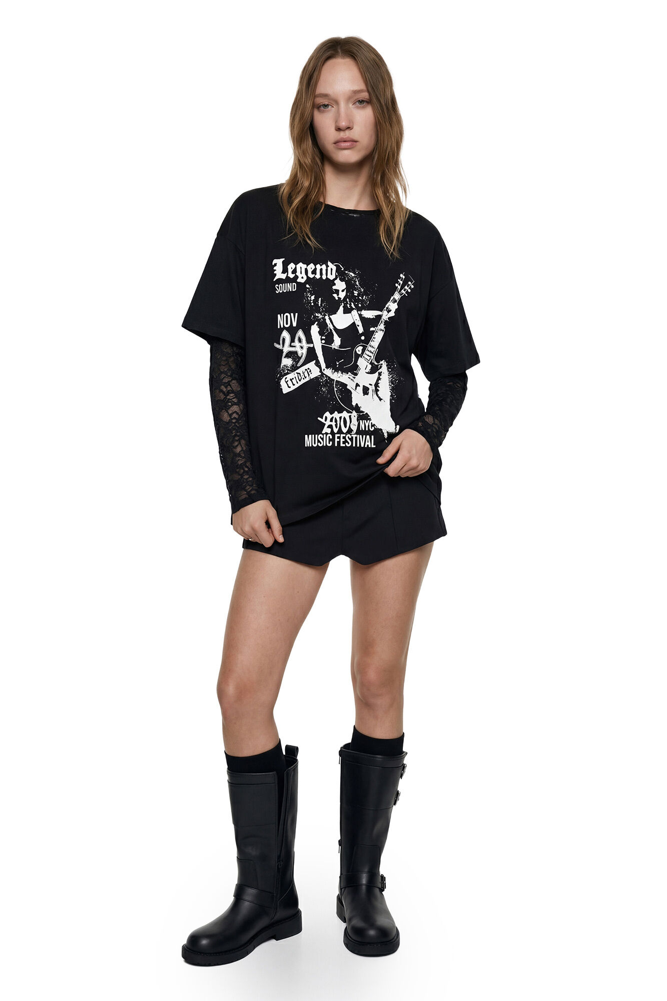 Koton T-shirt oversize de manga curta