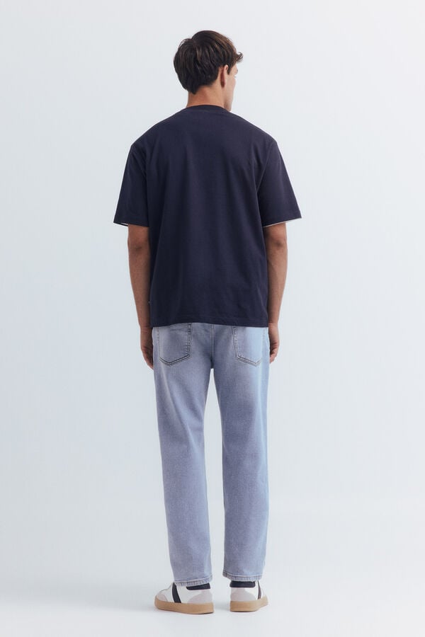Springfield Vaquero lavado claro straight fit azul