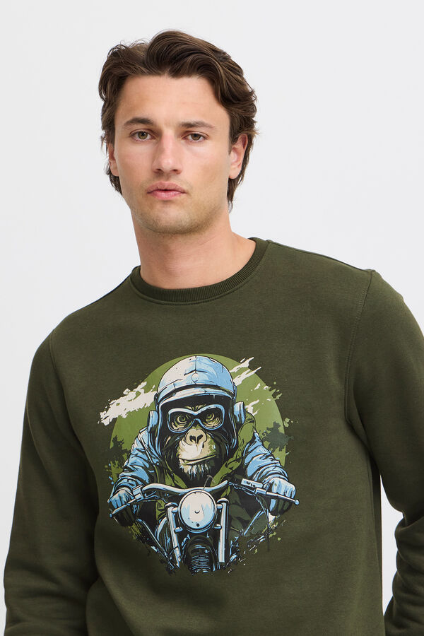 Blend Sweatshirt gola redonda estampado