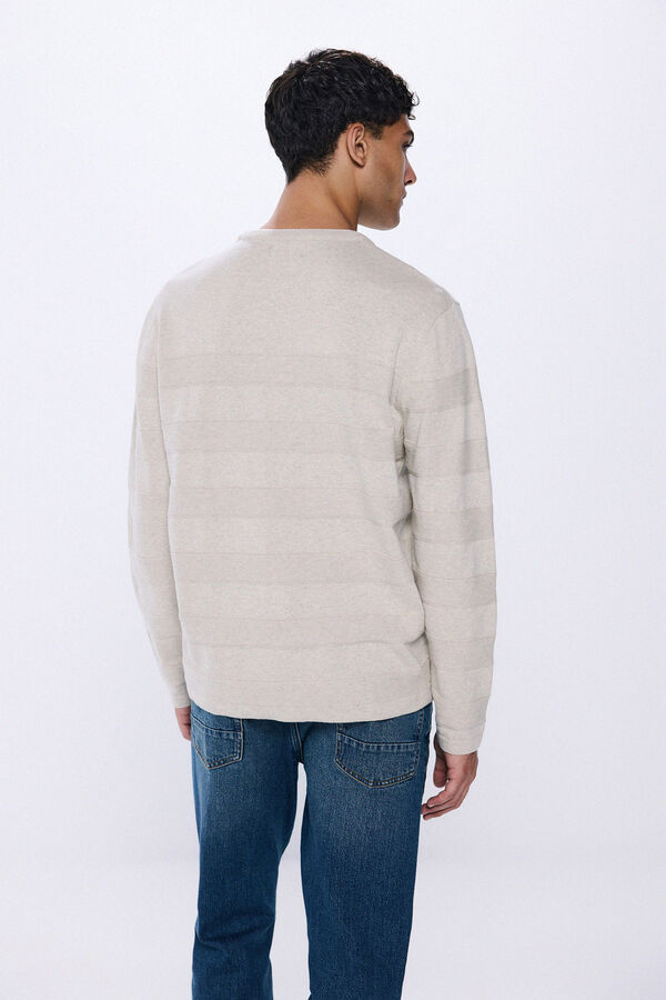 Springfield Jersey cuello doble gris