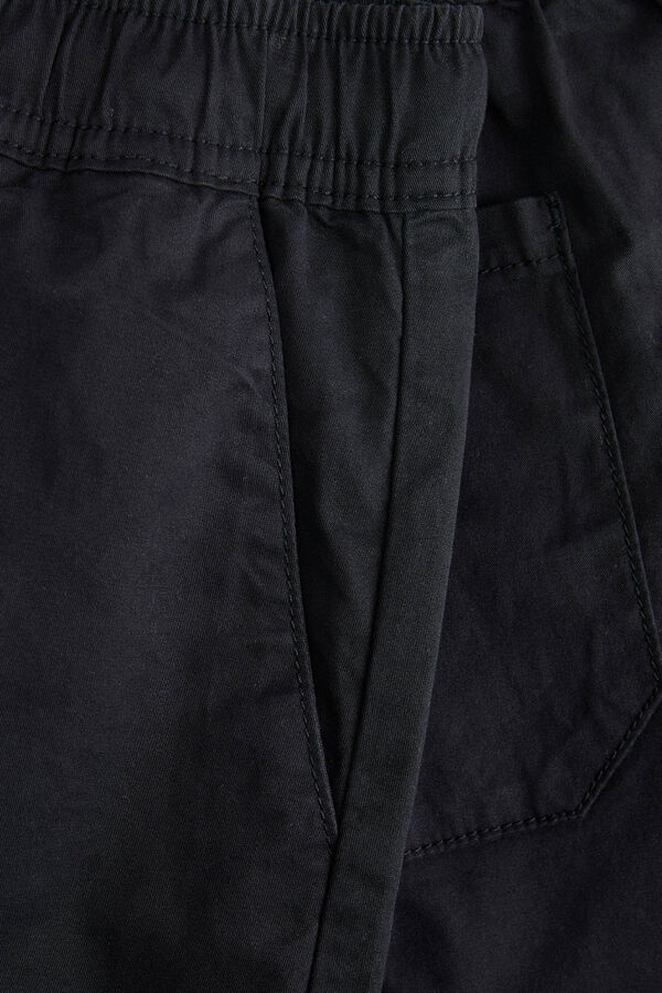 Jack & Jones Camiseta justa curta preto