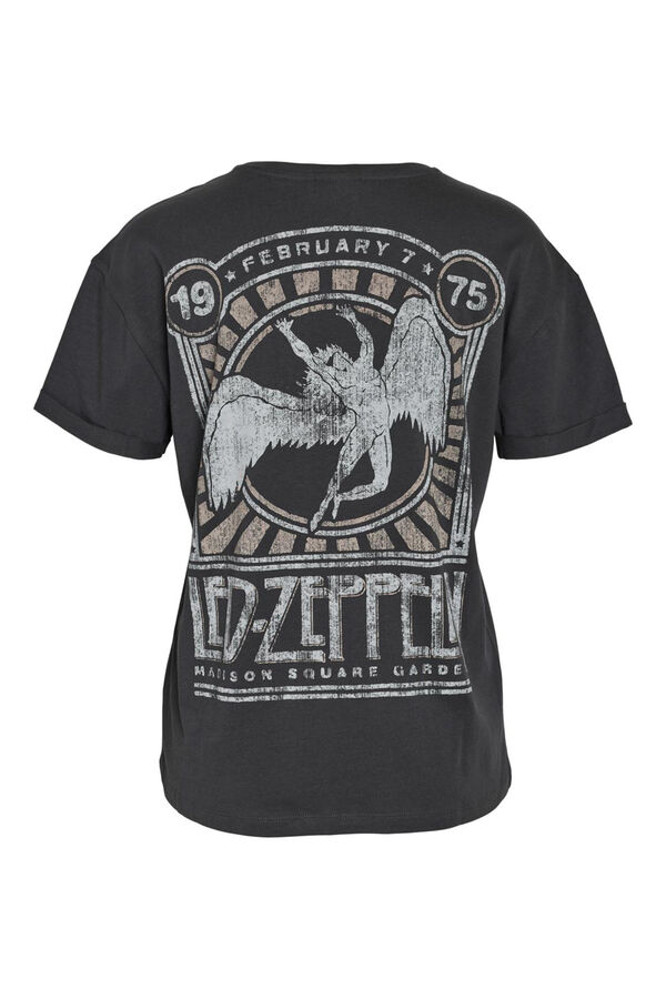 Noisy May Camiseta estampado frontal y trasero cinzento