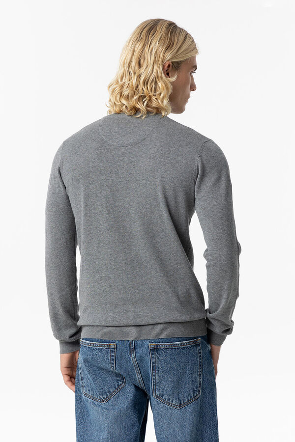 Tiffosi Jersey de Punto B&aacute;sico gris