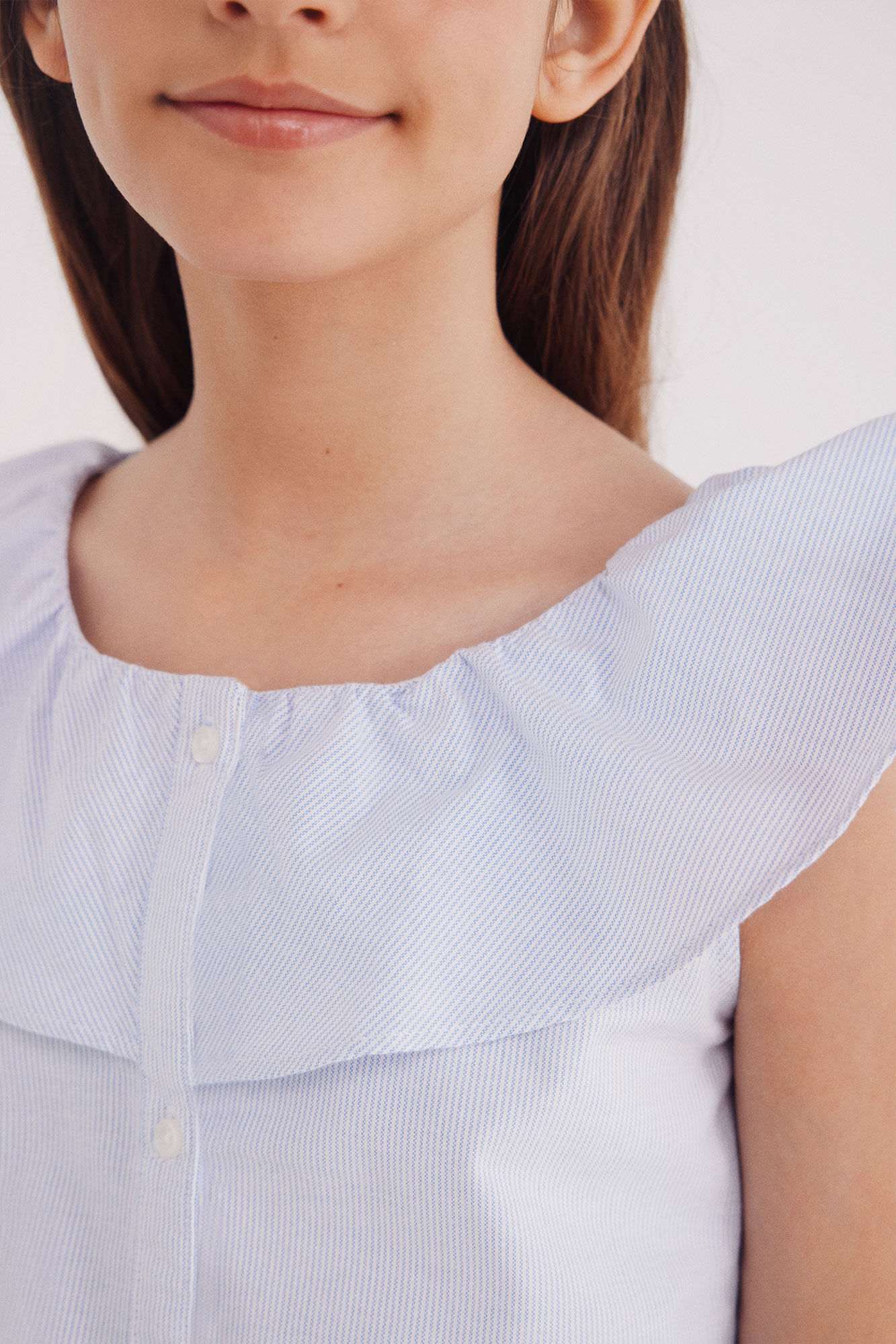 Springfield Kids Blusa &agrave;s riscas oxford de menina