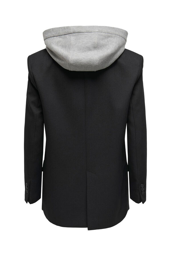 Only Blazer con sudadera incorporada negro