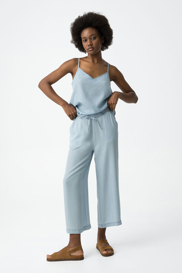 Tiffosi Calças fluídas azul