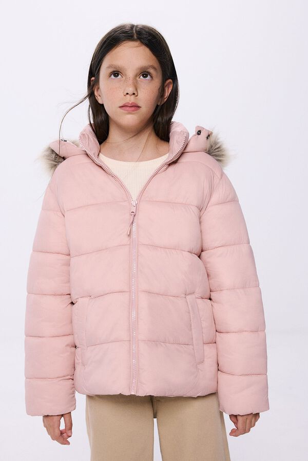 Springfield Kids Casaco acolchoado para menina rosa