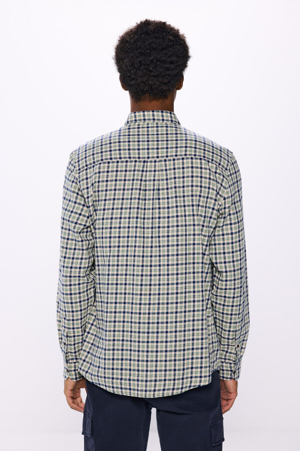 Springfield Camisa flanela xadrez branco