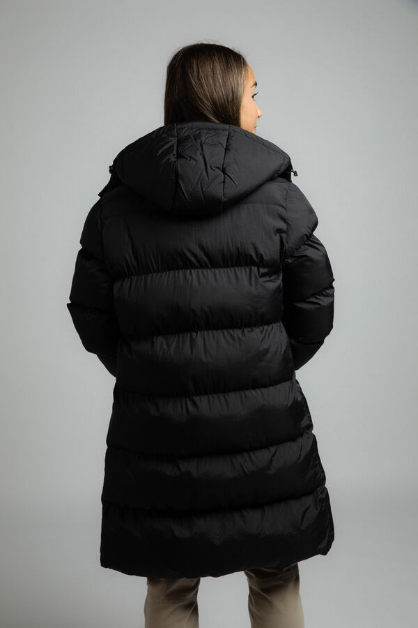 Izas Sobretudo de fibra longa preto