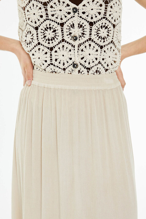 System Action saia longa de bambu bege