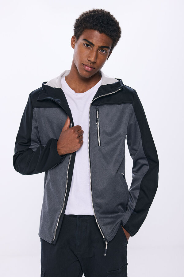 Springfield Parka t&eacute;cnica shoftshell negro