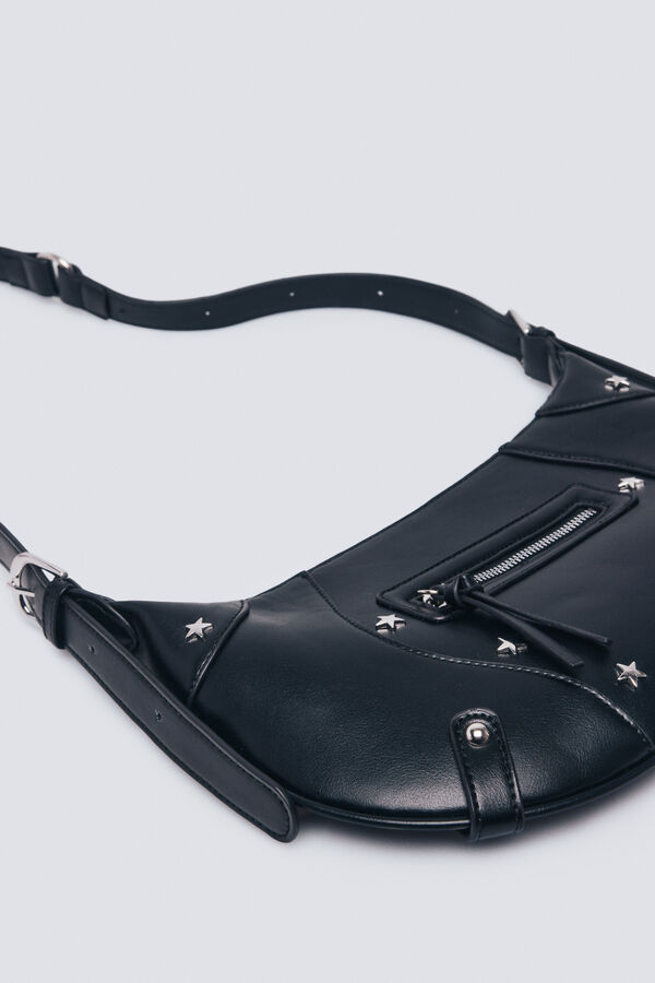 Springfield Bolso bandolera estrellas negro