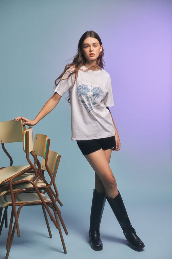 Springfield Camiseta gráfica estampado