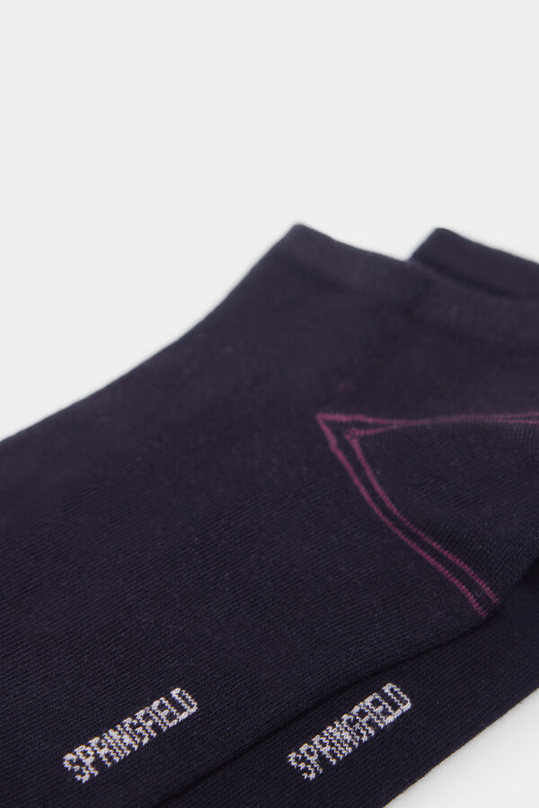 Springfield Calcet&iacute;n tobillero b&aacute;sico negro