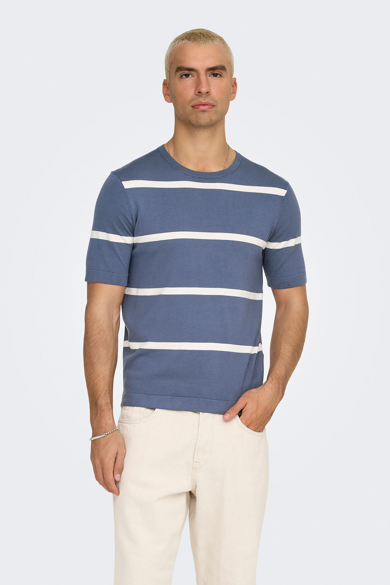 Only & Sons Camiseta de punto de hombre regular fit