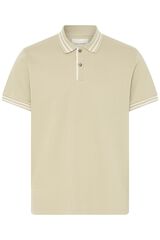 Blend PLUS Polo de piqu&eacute; talla grande beige