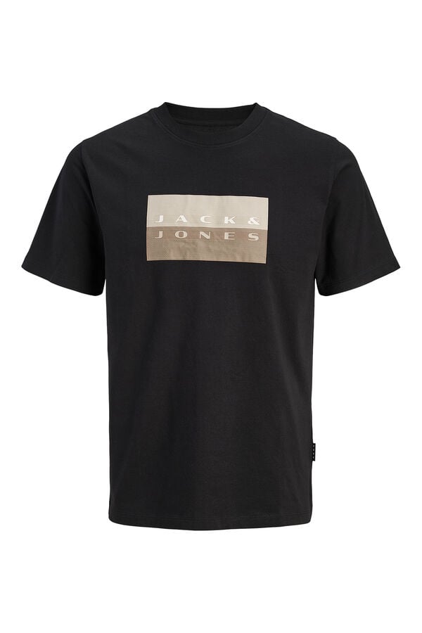 Jack & Jones Camiseta b&aacute;sica estampado preto