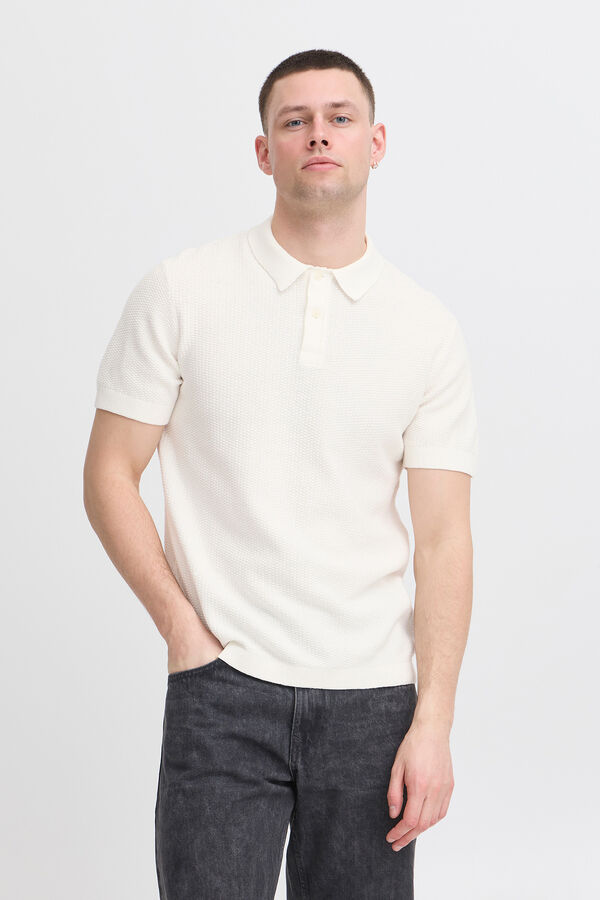 Blend Polo Punto Fino Bhaiden blanco