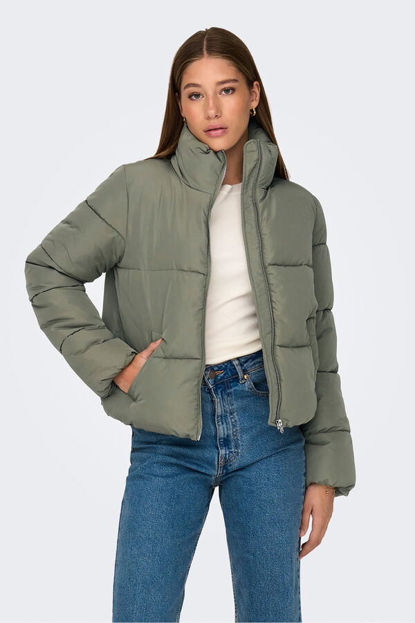 JDY Casaco acolchoada cinzento