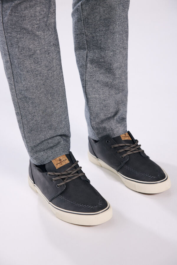 Springfield Cal&ccedil;a cargo slim fit melange conforto cinzento