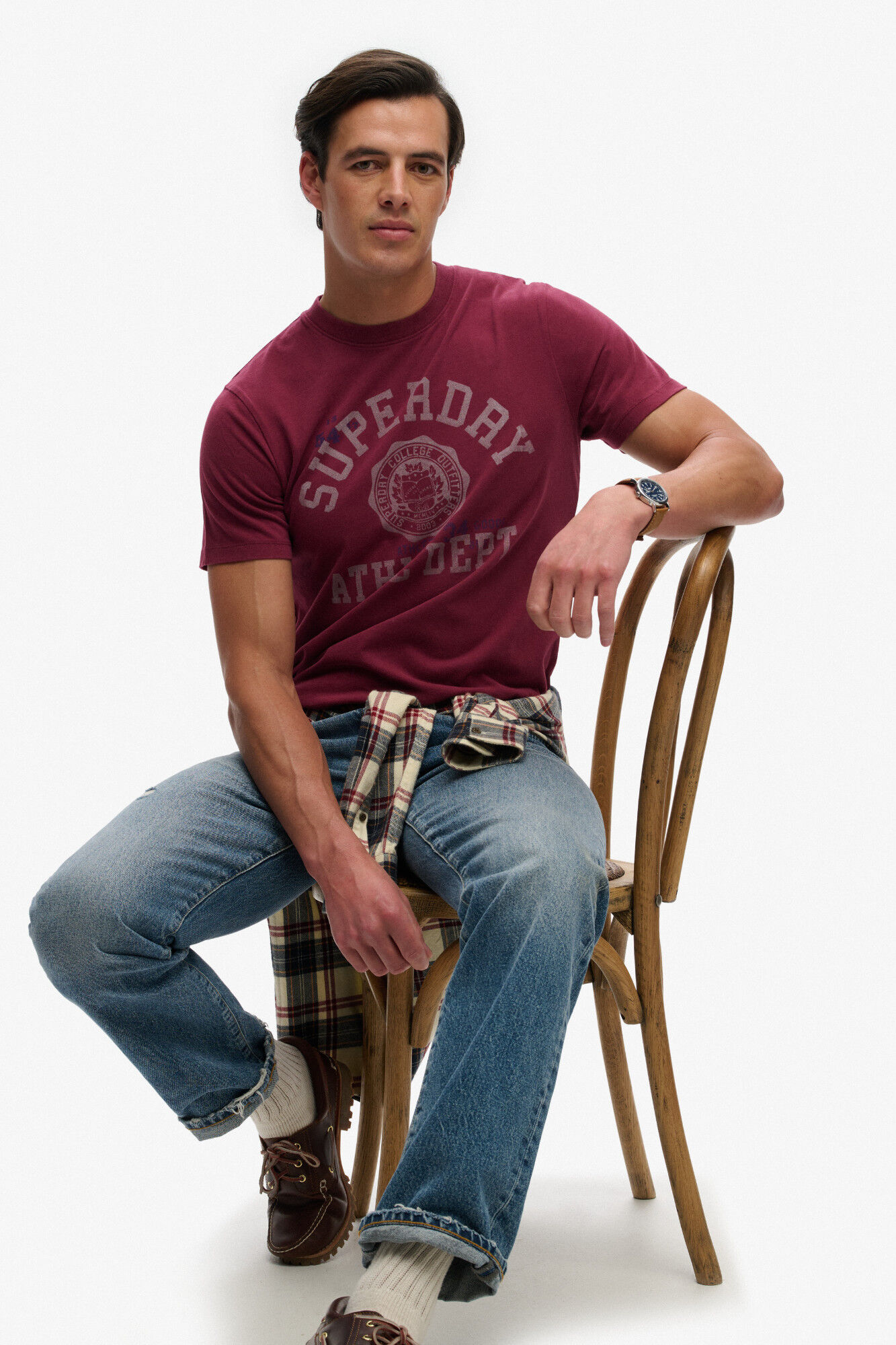 Superdry Camiseta manga corta gr&aacute;fico universitario