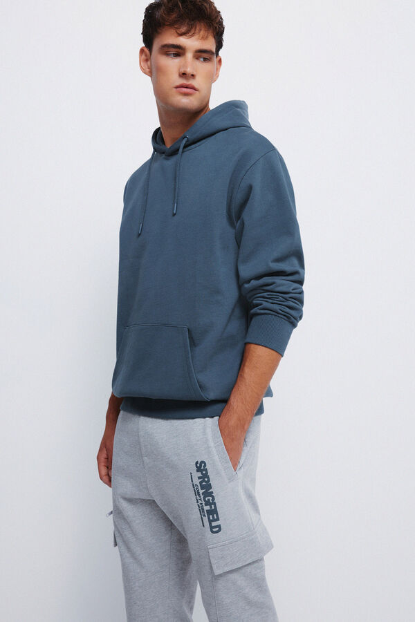 Springfield Jogger cargo cremallera gris