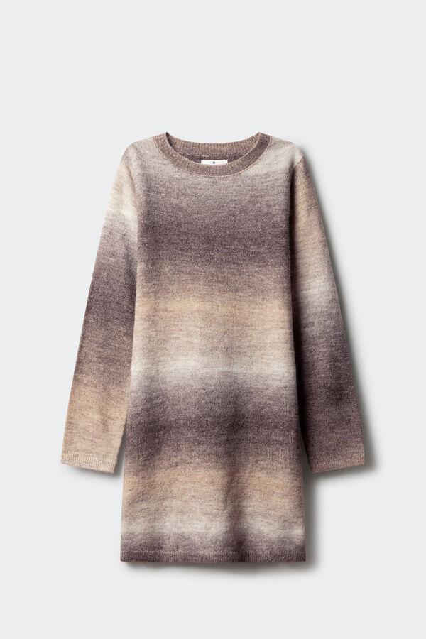 Springfield Kids Vestido rayas ni&ntilde;a beige