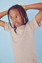 Springfield Kids Camiseta multiraya ni&ntilde;o beige