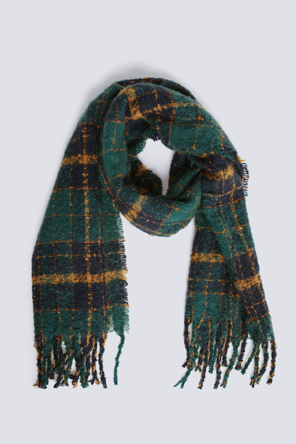 Springfield Bufanda cuadros verde