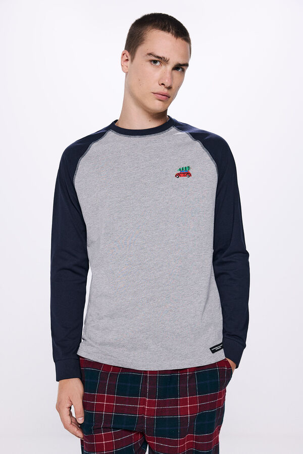 Springfield Pijama longo combinado cinzento