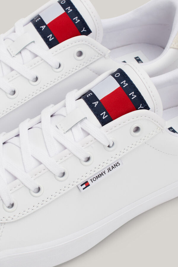 Tommy Jeans Zaparillas Tommy Jeans de hombre con bandera en la leng&uuml;eta blanco