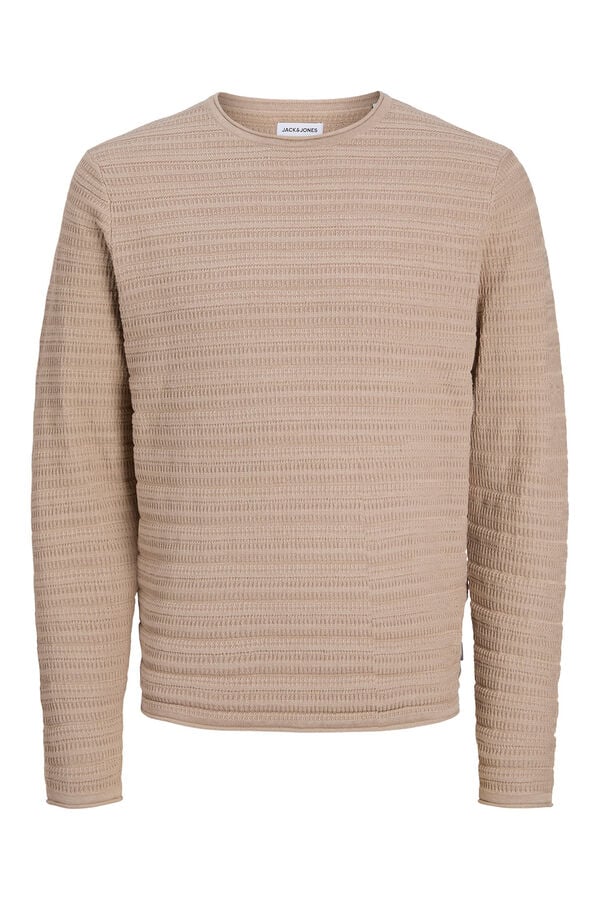 Jack & Jones Camisa de malha de regular fit bege