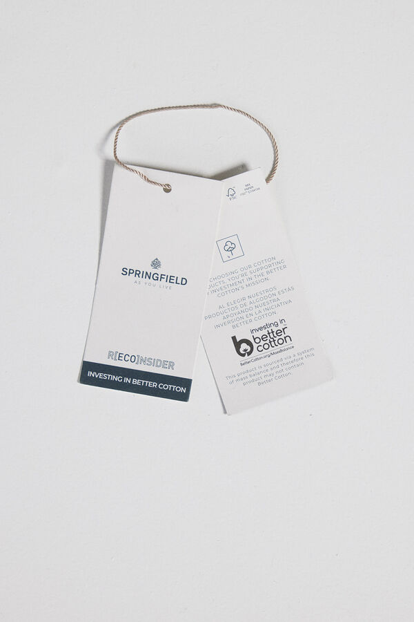 Springfield Polo piqu&eacute; rayas regular fit azul