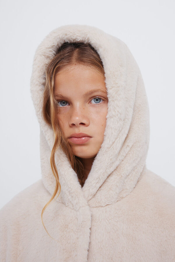 Springfield Kids Abrigo de pelo ni&ntilde;a beige