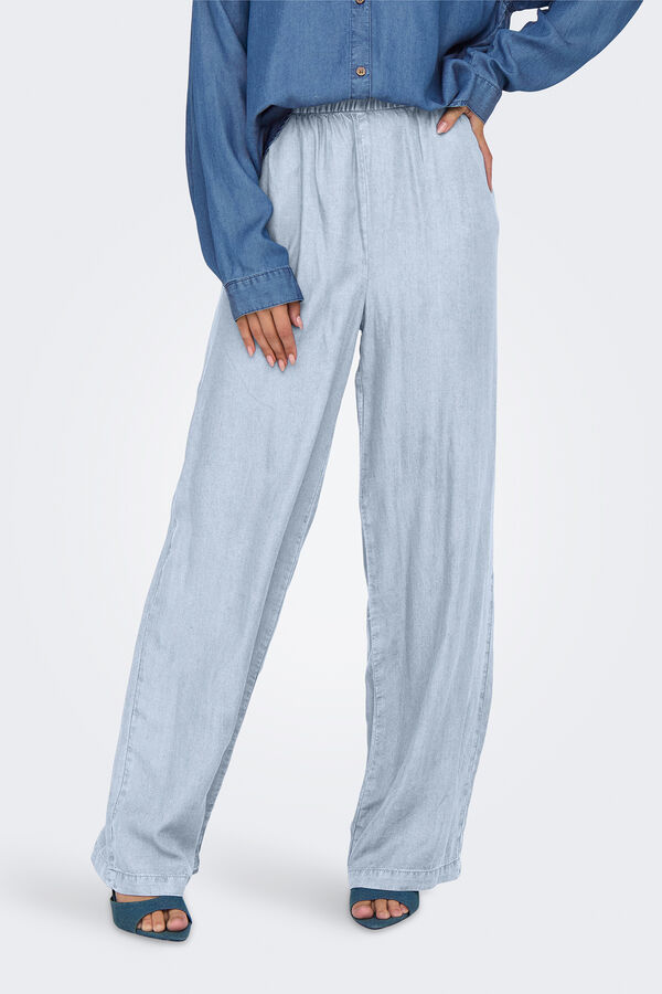 Only Pantalón wideleg azul