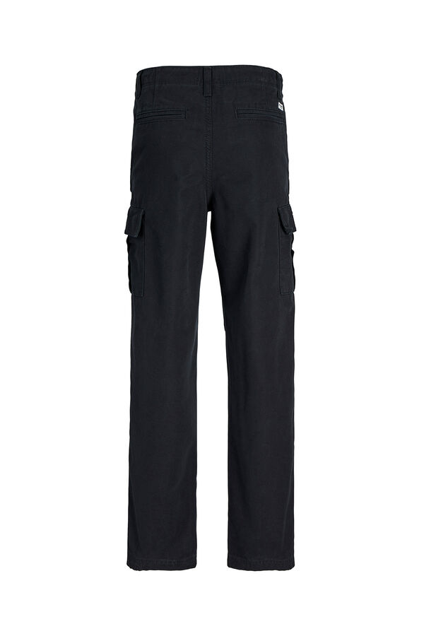 Jack & Jones Junior Pantal&oacute;n cargo regular fit negro