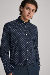 Springfield Camisa estampada azul oscuro